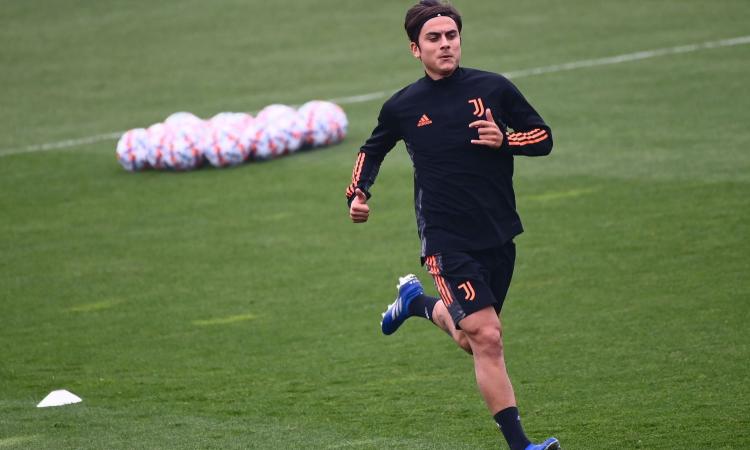 Juve, per Dybala ieri solo metà allenamento con il gruppo