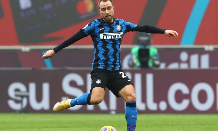 Inter, Eriksen in panchina: con la Roma c'è Sensi