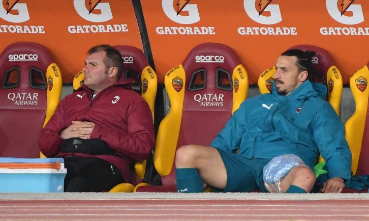 Milan, che botta: lesione per Ibrahimovic, edema muscolare per Calhanoglu. Sospiro di sollievo Rebic