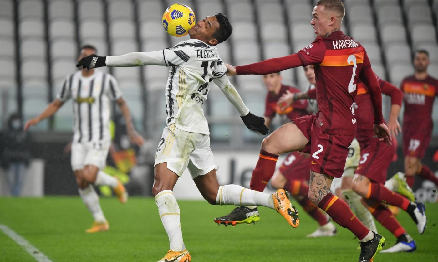 Alex Sandro, la vittoria della Juve sulla Roma è anche sua: il motivo