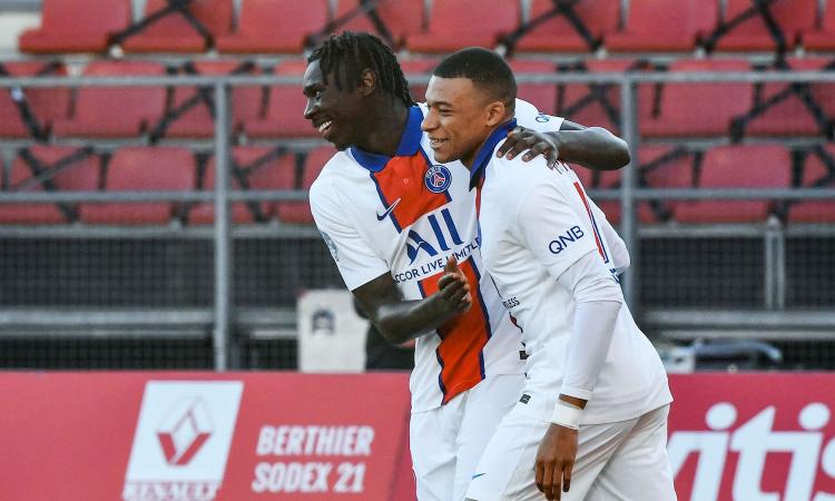 Ligue 1: cade il Bordeaux col Metz. Poker PSG con Kean e doppio Mbappé, Pochettino vede la vetta