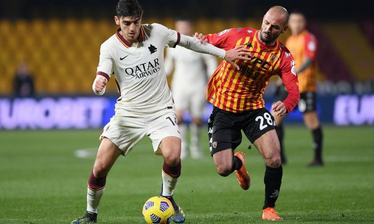 La Roma delude e si ferma a Benevento: solo 0-0 in 11 contro 10 per oltre 35 minuti