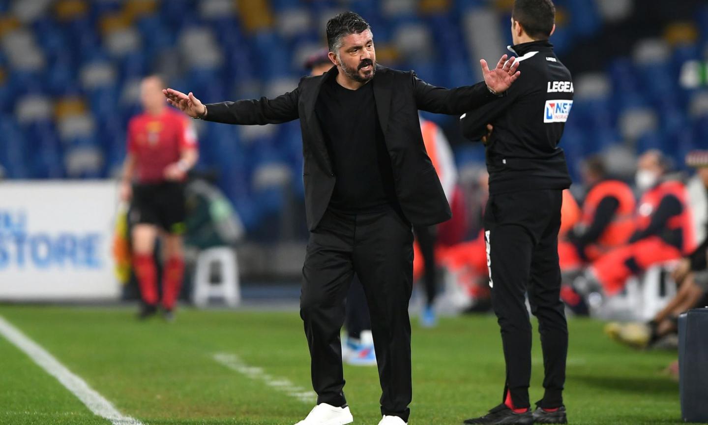 Gattuso, prima da avversario a San Siro contro il Milan: sfida Champions, ma De Laurentiis lavora per il sostituto