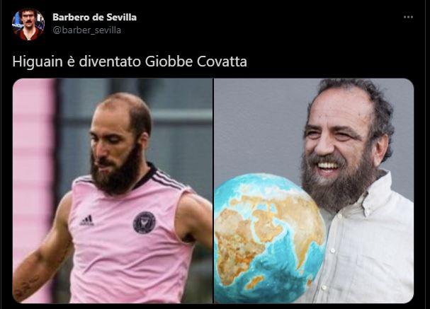 Higuain, sei tu? Nuovo look a Miami, tifosi scatenati: 'Sembra Giobbe Covatta', 'E' stata la Juve' FOTO