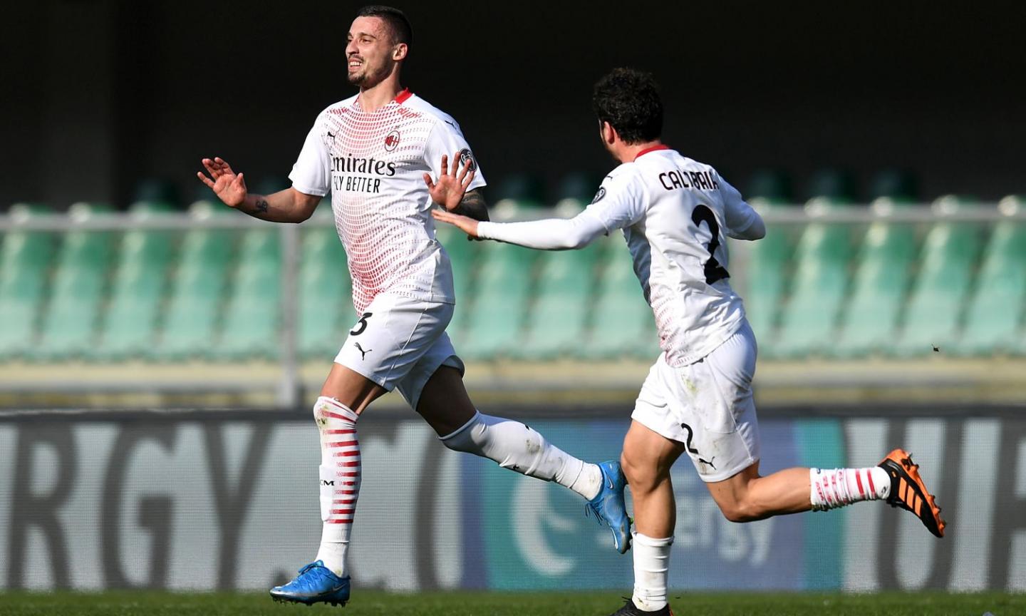 Il Milan riprende a correre: annullato 2-0 il Verona, è a -3 dall'Inter