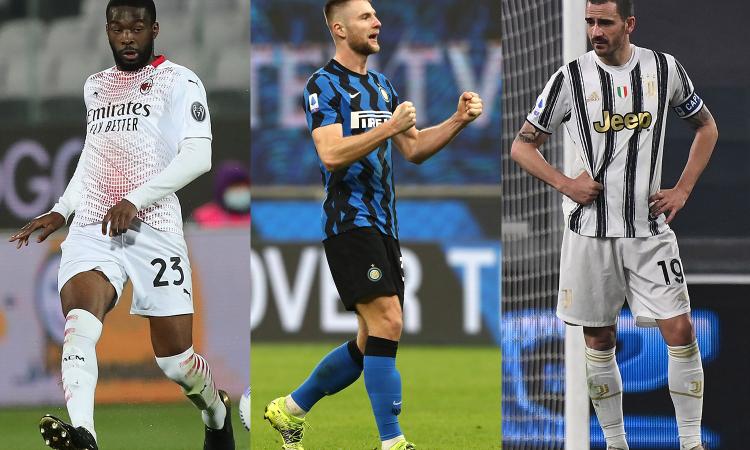 Serie A, top e flop dei difensori: Tomori e Skriniar i migliori, disastro Bonucci e Romagnoli. Il peggiore? Kolarov
