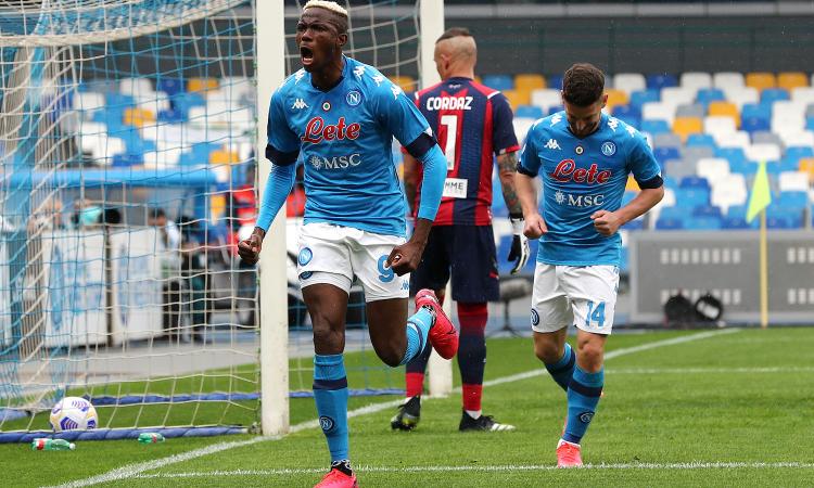 Napoli, Osimhen è meglio di Lukaku e Muriel: numeri da Champions
