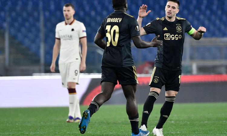 Roma-Ajax, rivivi la MOVIOLA: annullato un gol a Tadic col Var. Mancini salta la semifinale d'andata
