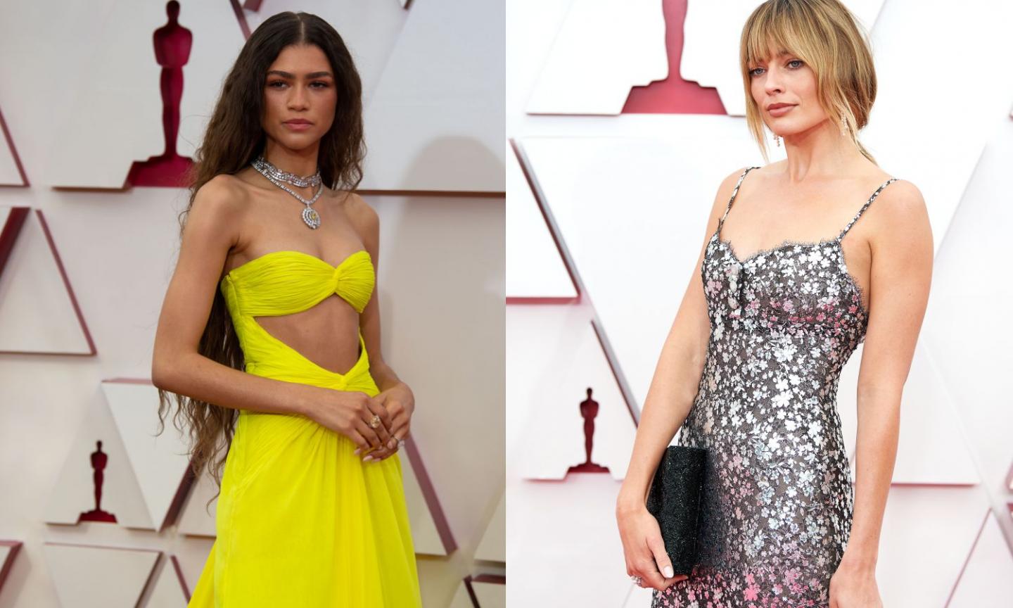 La passione per il calcio e il tifo per il Fulham: Zendaya e Margot Robbie incantano agli Oscar FOTO