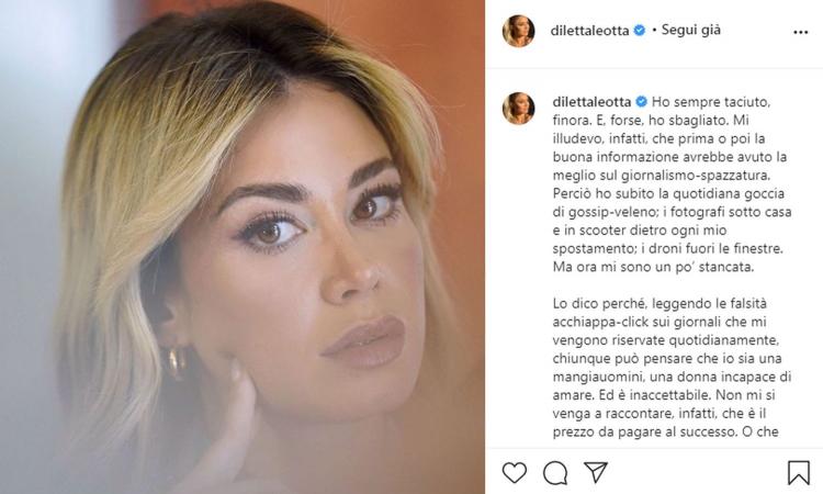 Diletta Leotta si sfoga: 'Sono stanca e stufa, non sono una 'mangiauomini'