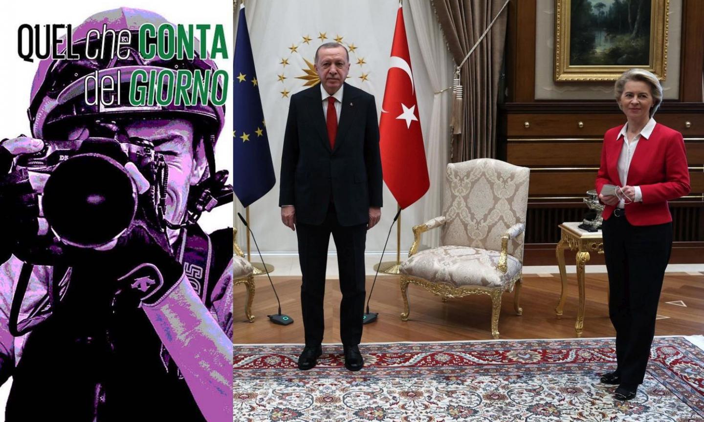 Erdogan, il maschio turco che non rispetta la donna e umilia Von der Leyen: che orrore!