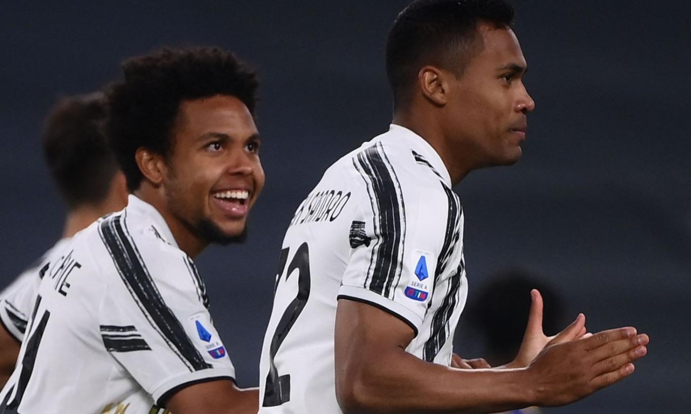 Juve, sfida in allenamento tra Alex Sandro e McKennie VIDEO