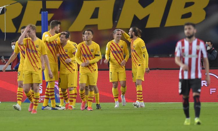 Record Messi: il Barcellona asfalta 4-0 il 'maledetto' Athletic e vince la 31esima Coppa del Re