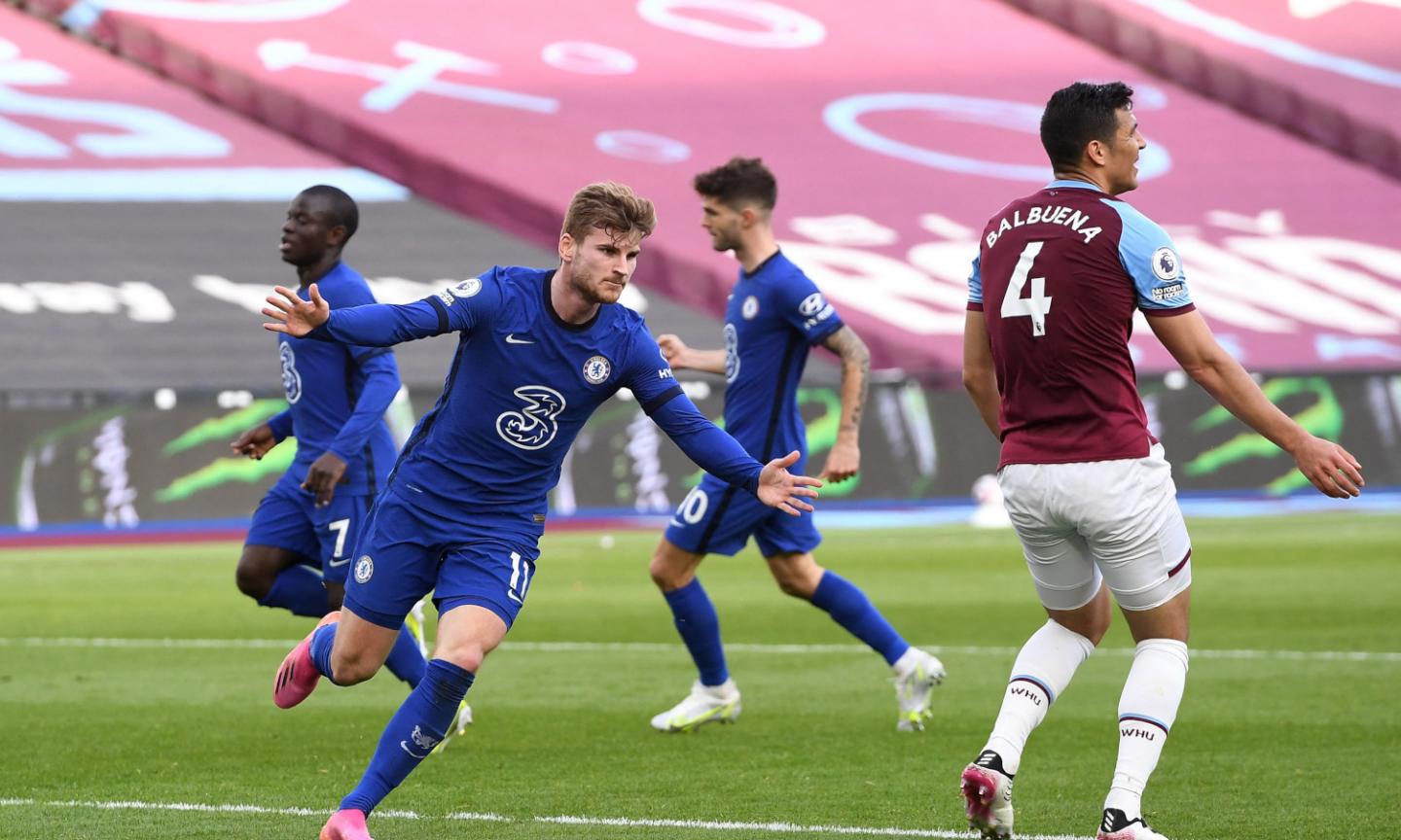 Premier League: Werner punisce il West Ham, Chelsea 4° a +4 sul Liverpool, frenato dal Newcastle