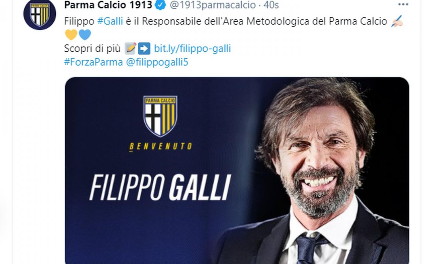 Parma, UFFICIALE l'arrivo di Filippo Galli: sarà Responsabile dell'Area Metodologica 