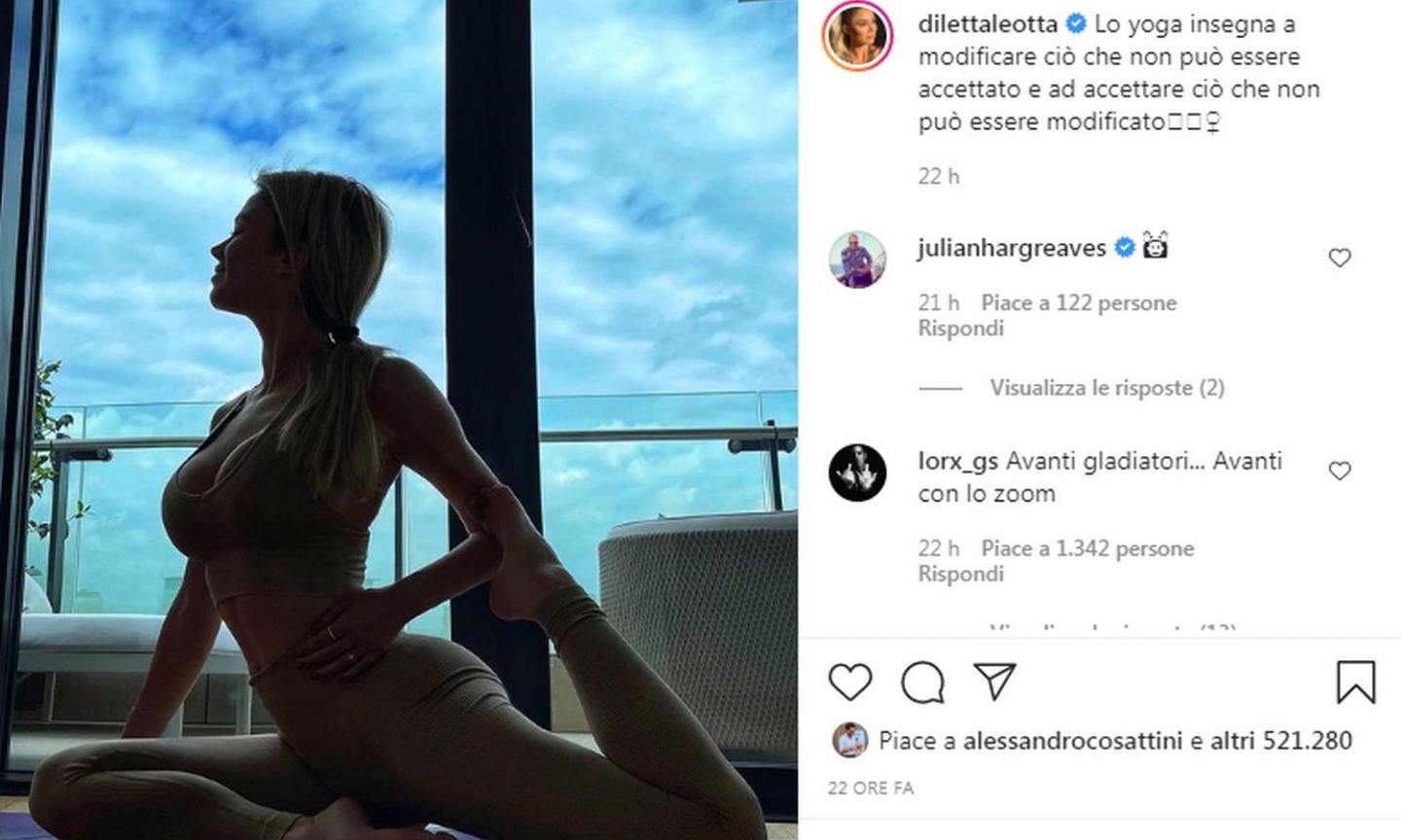 Diletta Leotta ritrova la serenità dopo il gossip: 'Lo yoga insegna a modificare ciò che non può..' FOTO