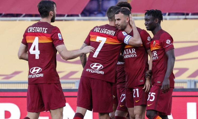 Manita Roma al Crotone: doppio Pellegrini, controsorpasso al Sassuolo