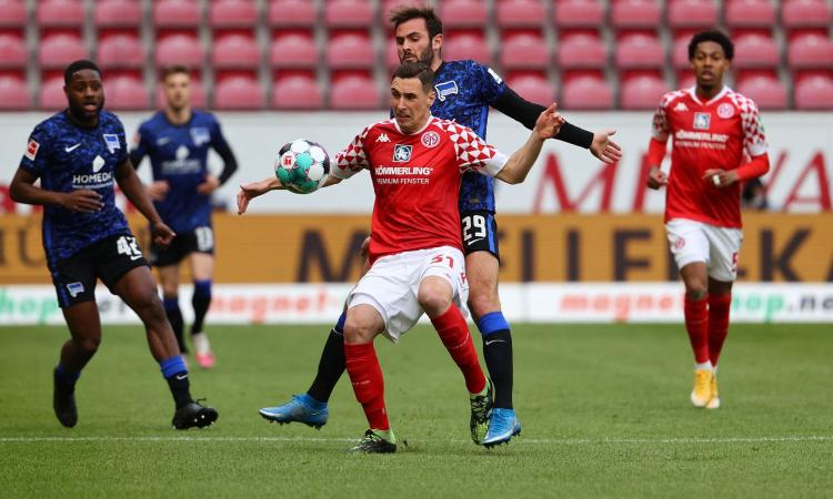 Bundesliga: Mainz-Hertha Berlino 1-1