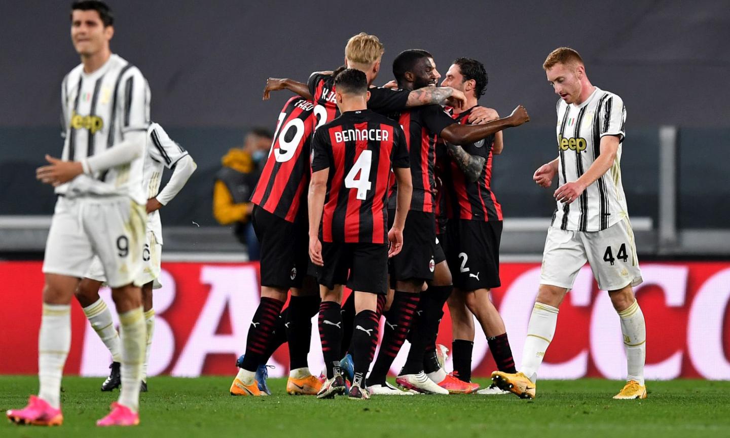 Il Milan distrugge 3-0 la Juventus e piazza lo scatto Champions. Lezione di Pioli a Pirlo che precipita al 5° posto