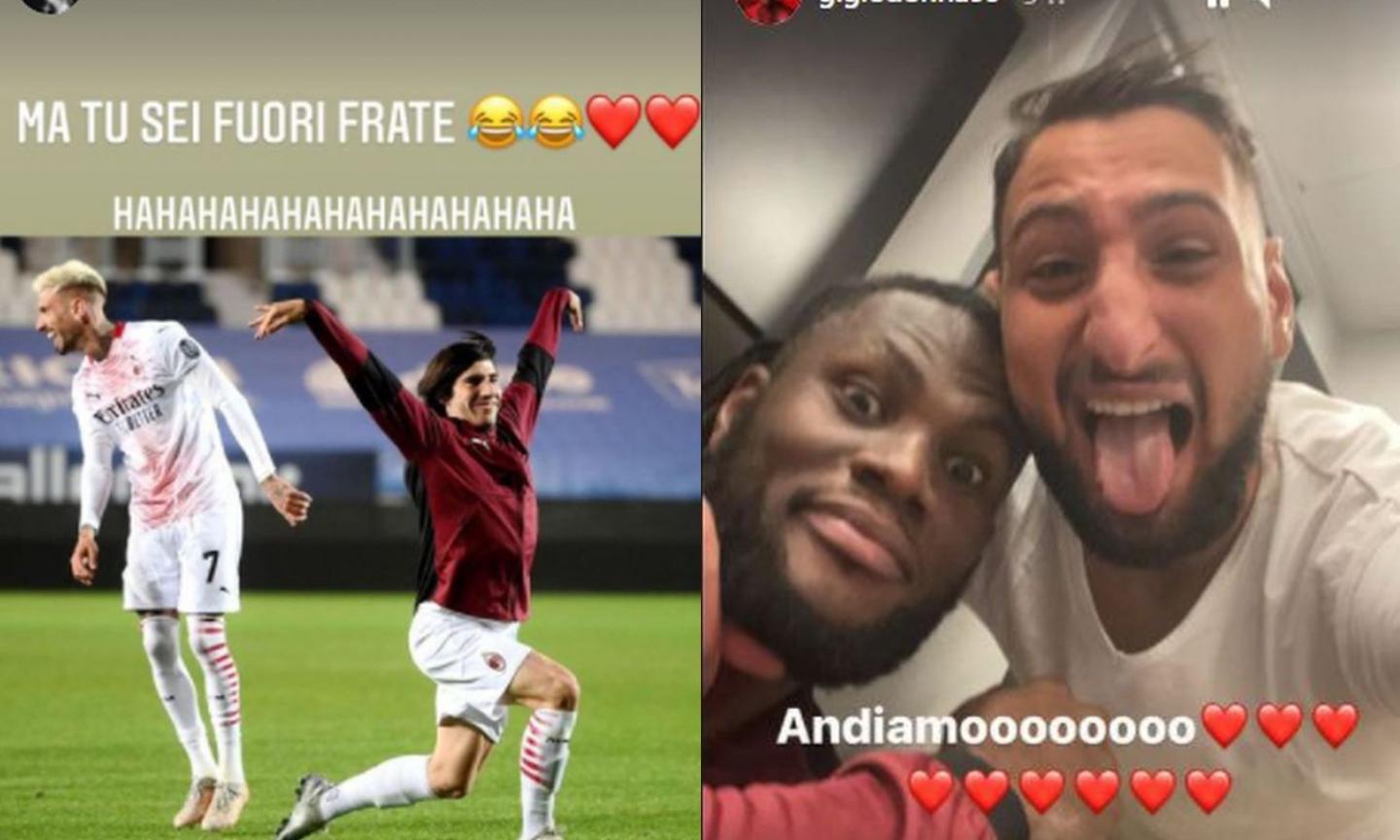 Milan in Champions, 'dove ci appartiene': da Donnarumma a Kessie, le immagini della festa