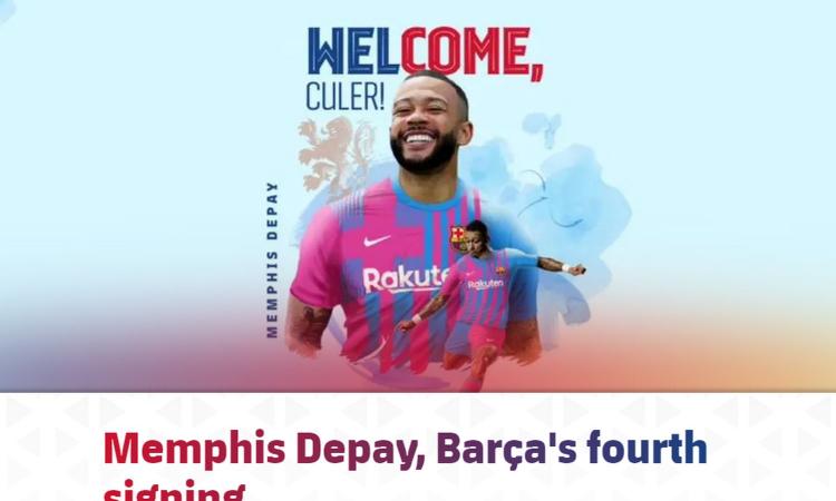 Barcelona unleashed, the arrival of Depay OFFICIAL: the details |  Market