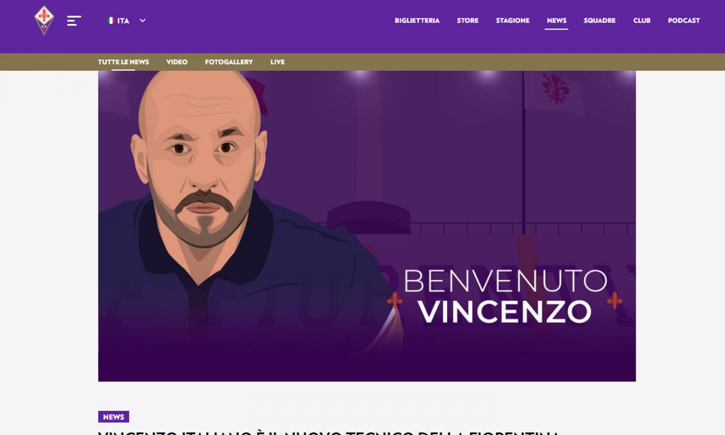 Fiorentina, UFFICIALE: ecco Italiano, il comunicato