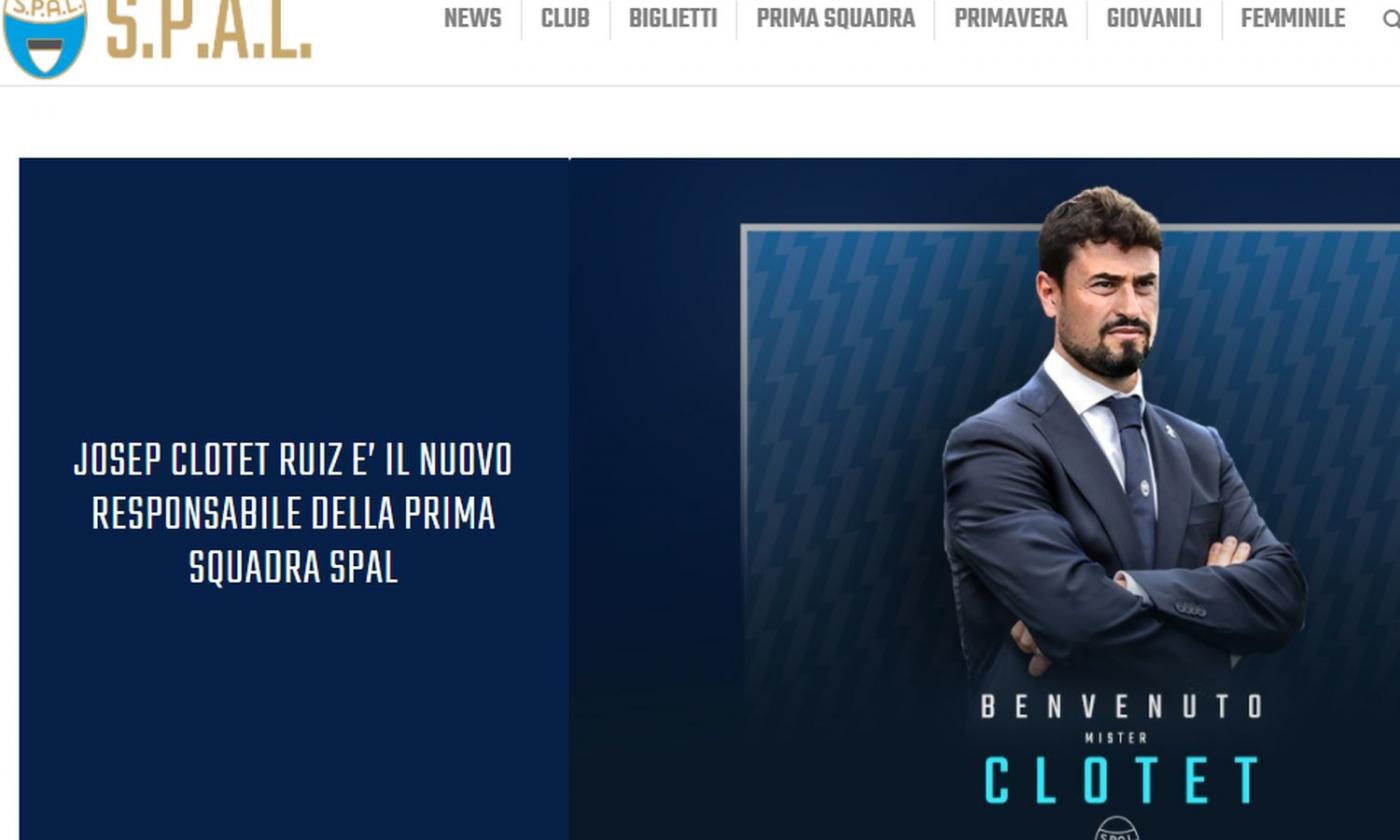 Spal, UFFICIALE: Clotet nuovo allenatore, contratto annuale