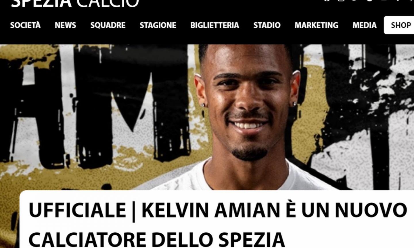 Spezia, UFFICIALE: ecco Amian