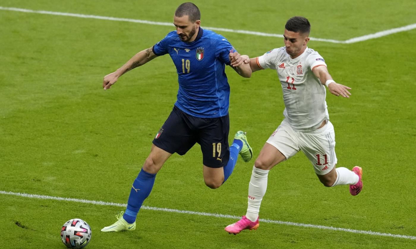 Italia, Bonucci aggancia Zoff per numero di presenze in Nazionale