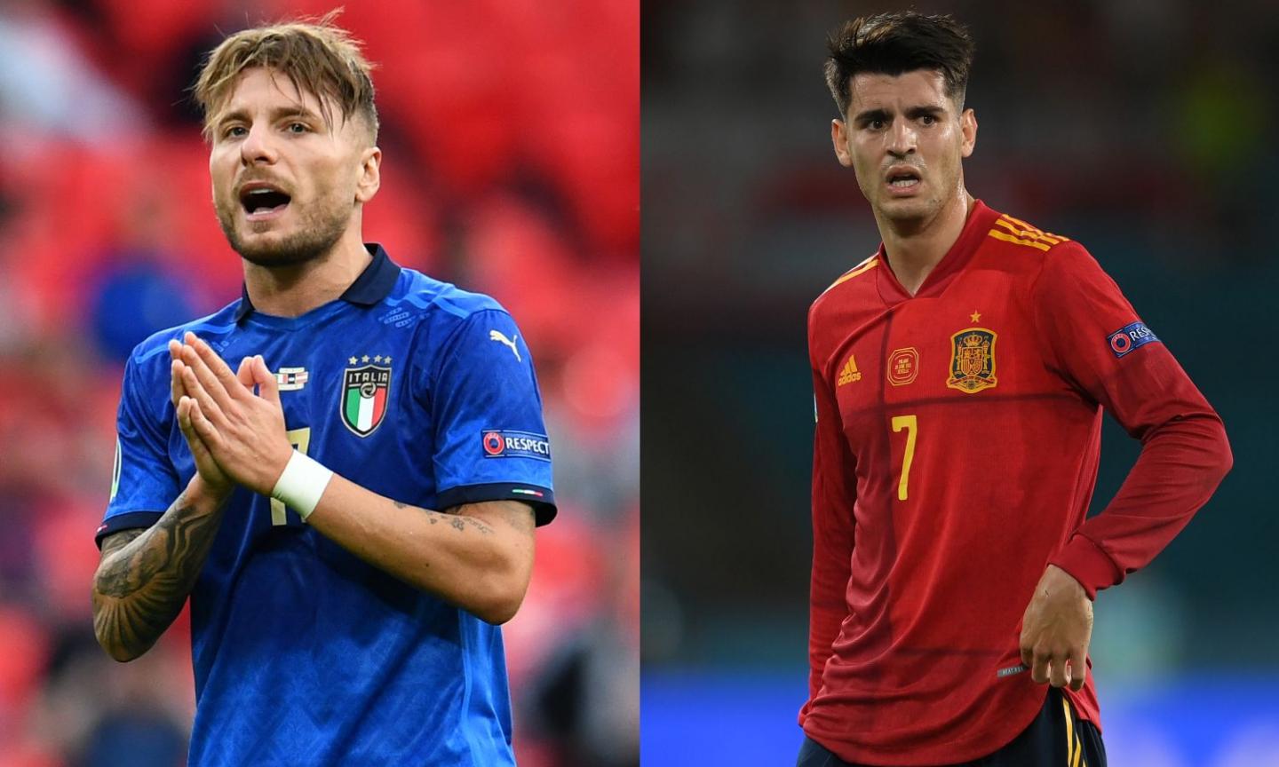 Italia-Spagna è Immobile vs Morata: il problema del gol in Nazionale, gli insulti e i precedenti azzurri da ribaltare