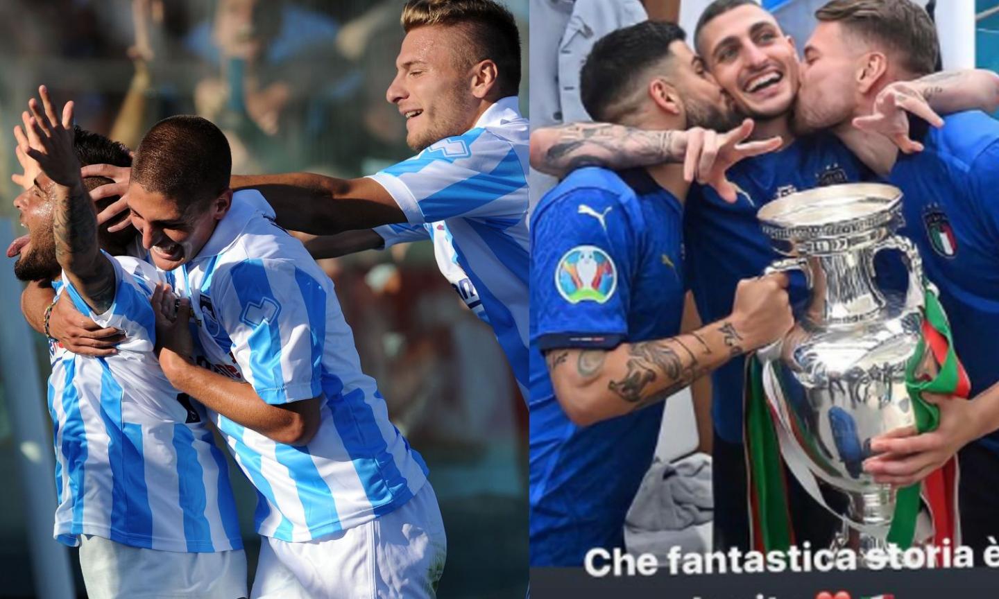 Da Pescara al tetto d'Europa, Insigne-Immobile-Verratti: 'Che fantastica storia è la vita'