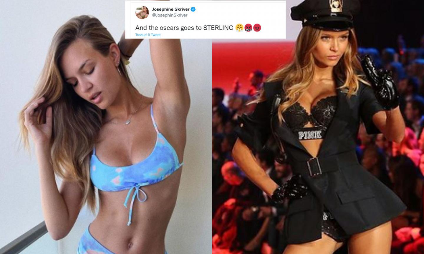 Josephine Skriver contro il rigore dato all'Inghilterra: 'And the oscar goes to... Sterling!' FOTO e VIDEO