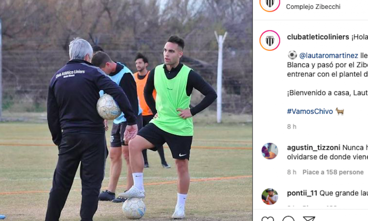 Inter, Lautaro si allena in Argentina coi Liniers di Bahia Blanca: due ore di seduta, ragazzini stregati. Il racconto