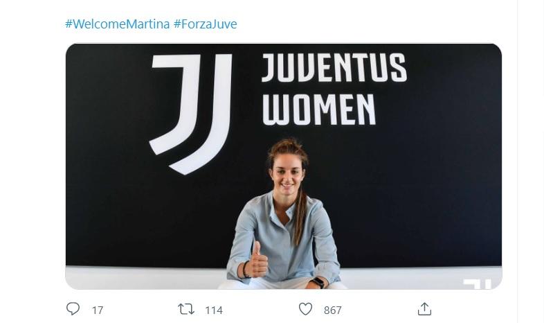 Juve Women, bentornata Lenzini: 'Voglio capire quanto sono cresciuta nei 3 anni al Sassuolo'