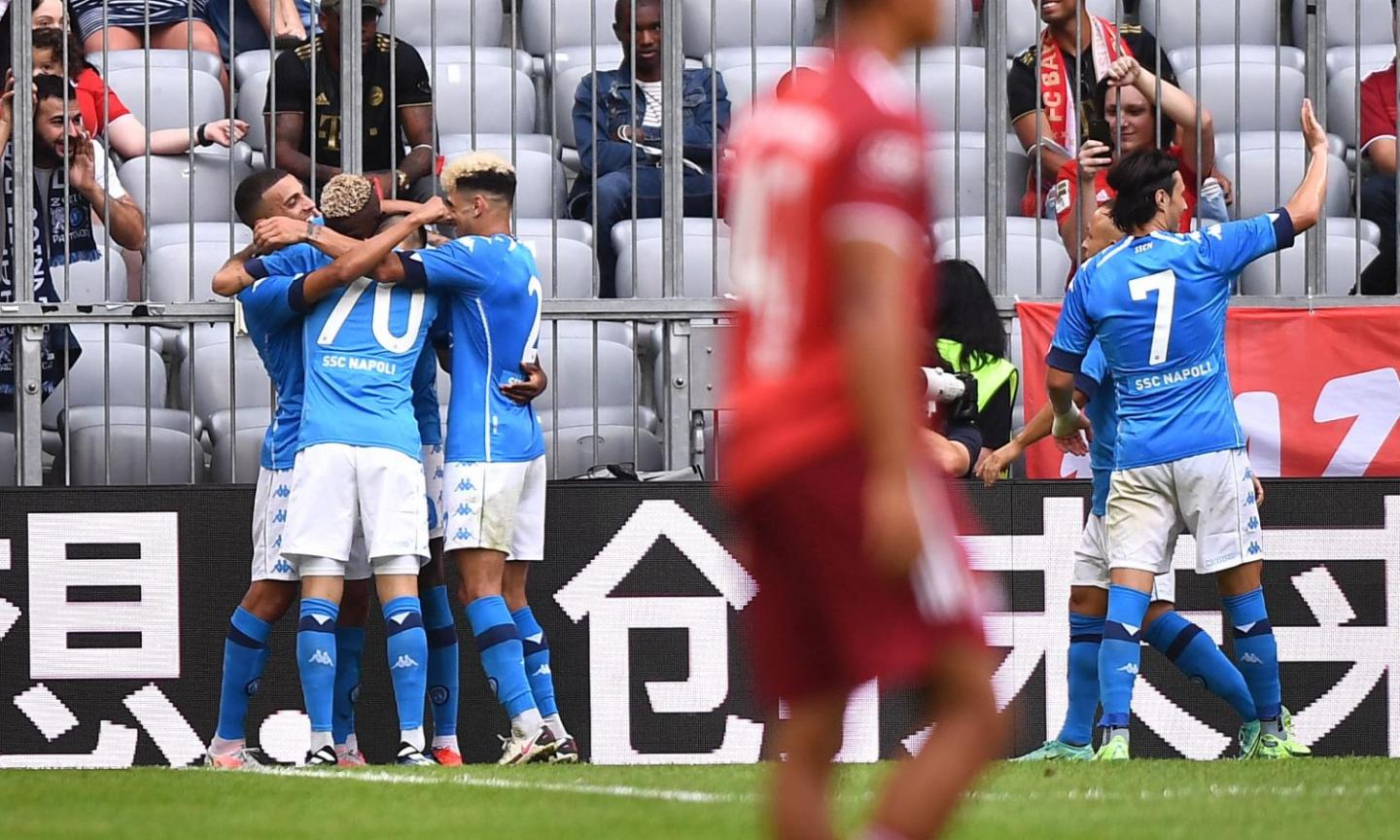 Spalletti, e sono tre: super Napoli a Monaco, 3-0 con doppietta di Osimhen