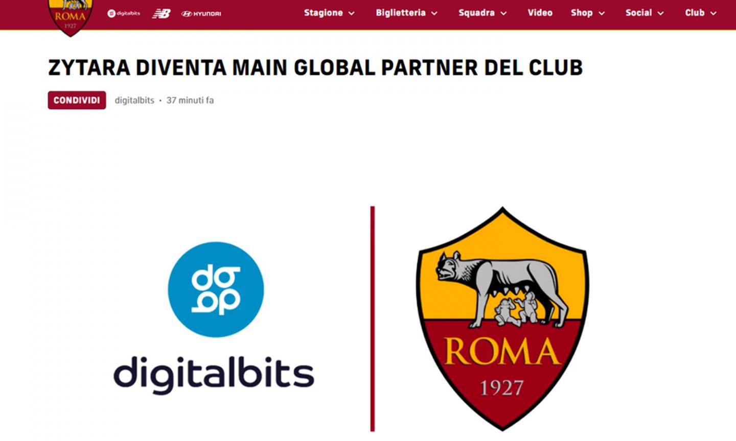 Roma, UFFICIALE il nuovo sponsor: 36 milioni in 3 anni