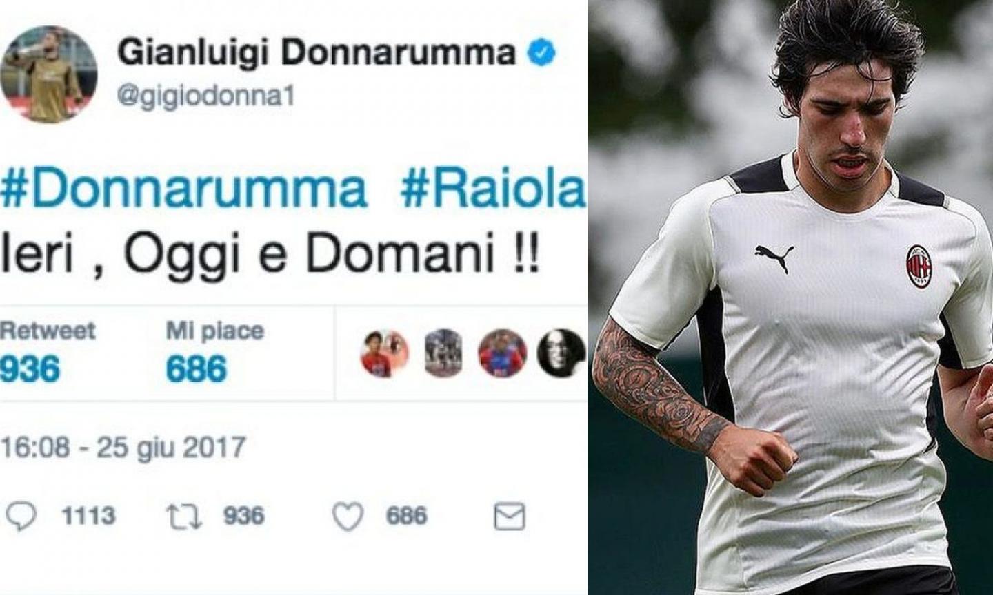 Milan, la frecciatina social di Tonali a Donnarumma