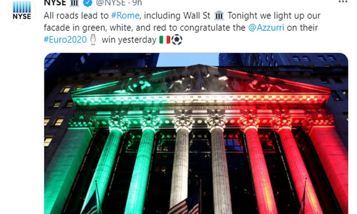 Euro 2020, anche Wall Street celebra l'Italia: 'Tutte le strade portano a Roma' FOTO