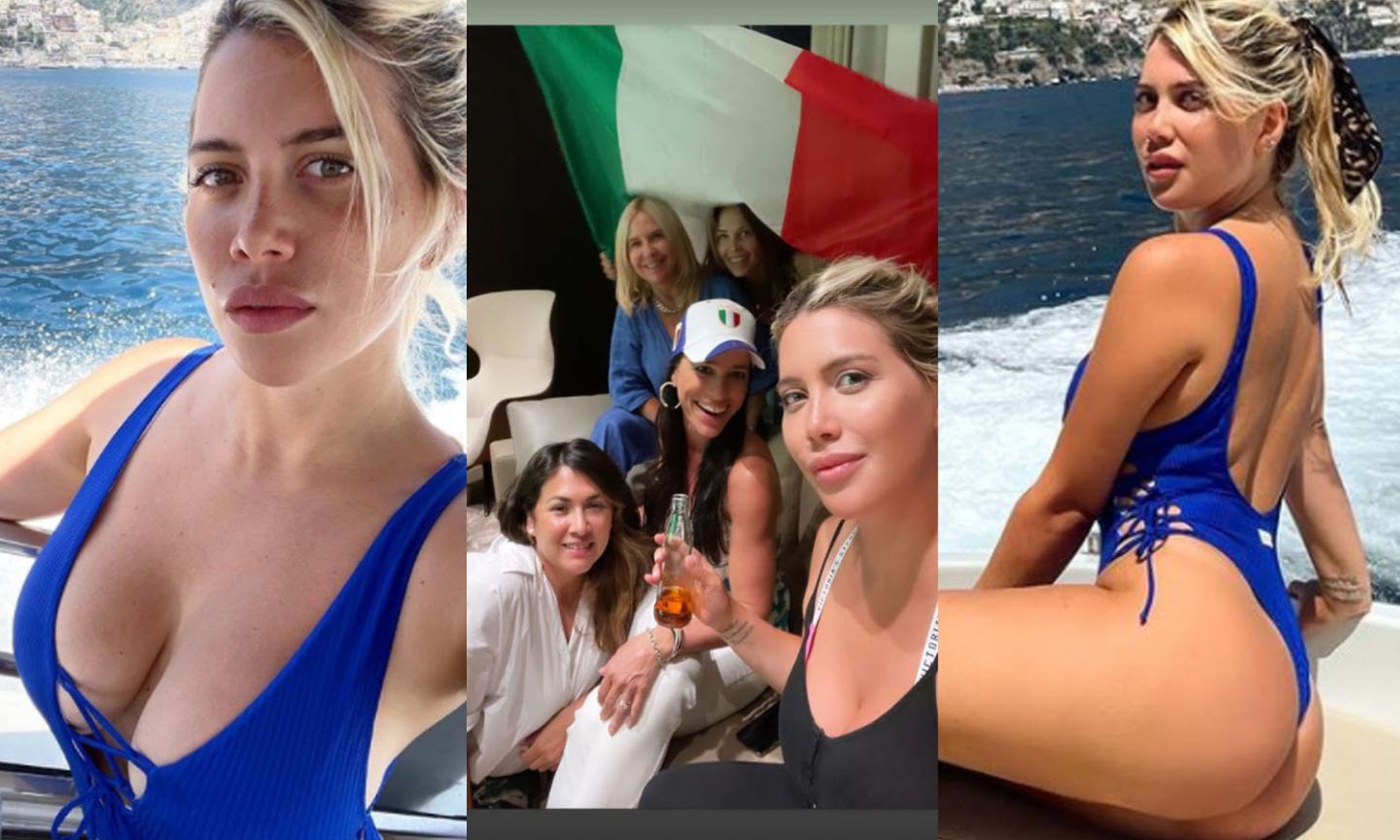 Anche Wanda Nara ha esultato per l'Italia FOTO e VIDEO