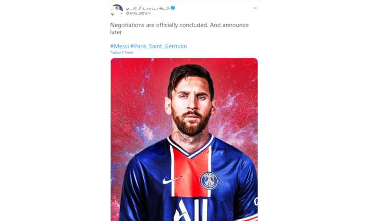 MESSI DICE SI' AL PSG, C'E' L'ACCORDO! Il fratello di Al-Thani: 'Trattative ufficialmente concluse'