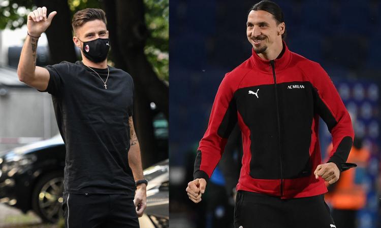Giroud convince già il Milan, Pioli pensa alla coppia con Ibra aspettando un trequartista: i nomi