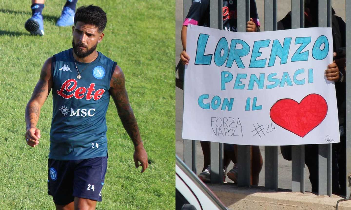 Insigne, tra il rinnovo e il mercato c'è l'affetto dei tifosi del Napoli: cori, applausi e striscioni, 'col cuore'