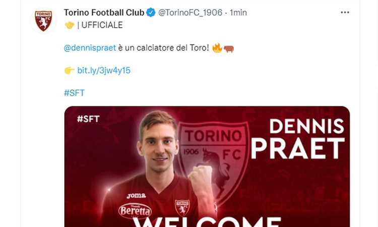 Torino, Praet: 'Centrocampista o trequartista è uguale. Belotti capitano vero'