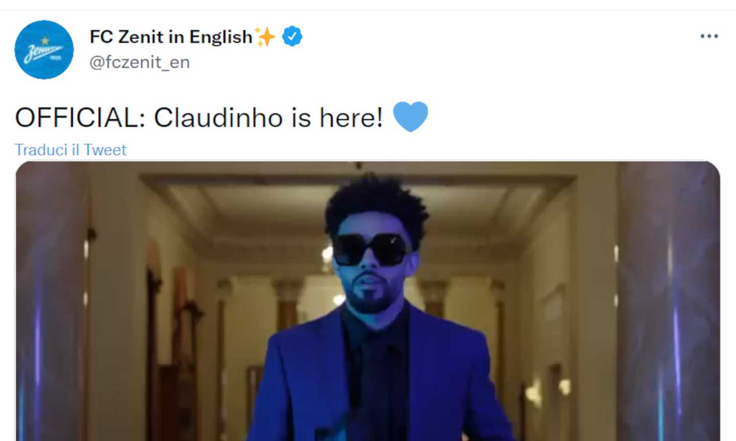 Claudinho allo Zenit: il brasiliano sosia di The Weeknd. Enrico Ruggeri toppa sul Green pass, show di Bugo VIDEO