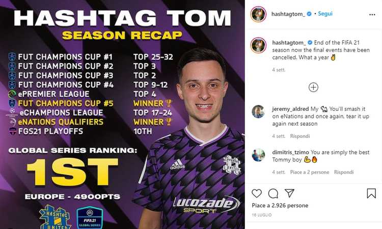 Fifa, si muove il mercato dei gamer: Tom Leese di Hashtag United verso un trasferimento 'primo nel suo genere'