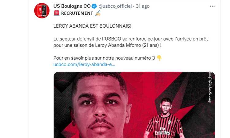 Milan, UFFICIALE: Abanda va in terza serie francese