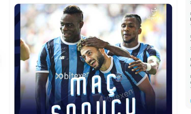 Turchia: Balotelli ispira la prima vittoria di Montella, super Bertolacci lancia il Karagumruk al quarto posto