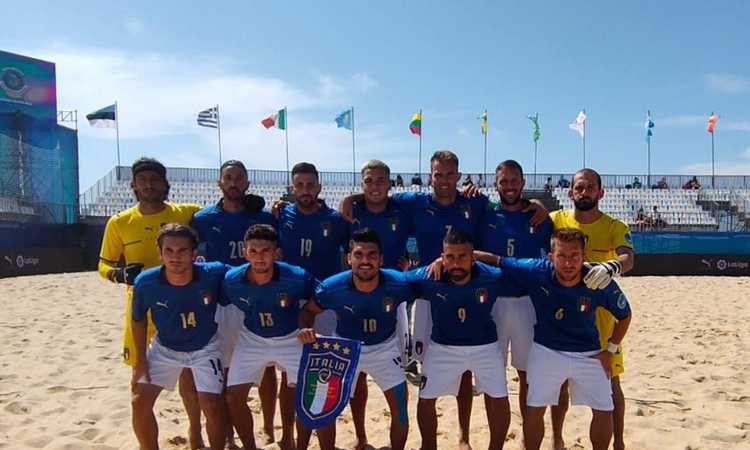 Europeo beach soccer: che inizio per l'Italia, 7-3 alla Svizzera. Tripletta di Gori