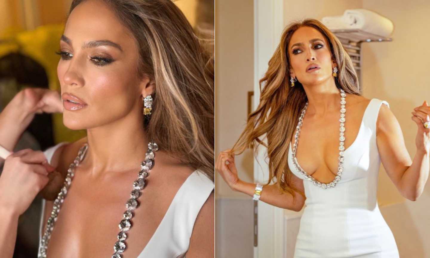 Jennifer Lopez incanta in bianco a Venezia, ma la gaffe dopo il red carpet... FOTO e VIDEO