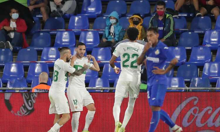 Liga: prima vittoria per l'Elche, col Getafe decisivo Lucas Perez! Ok il Betis